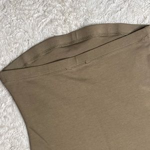 Forever 21 Olive Green Strapless Dress